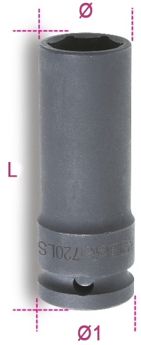 Schema tecnico chiave bussola Beta 720LS