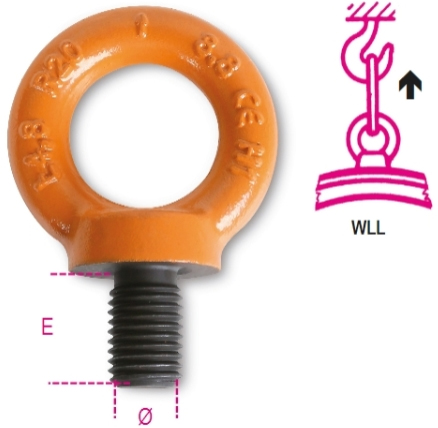 Schema tecnico golfare maschio di sollevamento Beta 8041