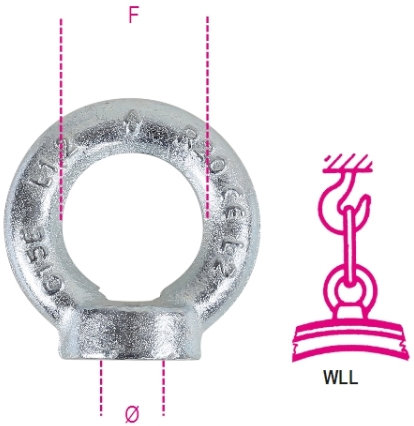 Schema tecnico golfare femmina di sollevamento Beta 8042EZ