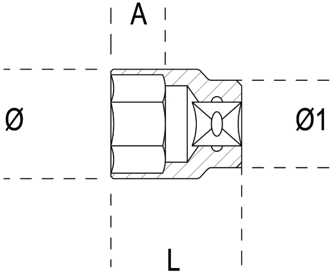 Schema tecnico chiave a bussola Beta 900