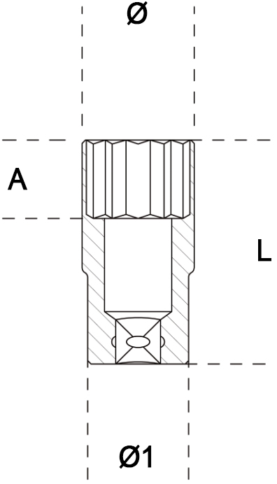 Schema tecnico chiave a bussola Beta 900AS/L