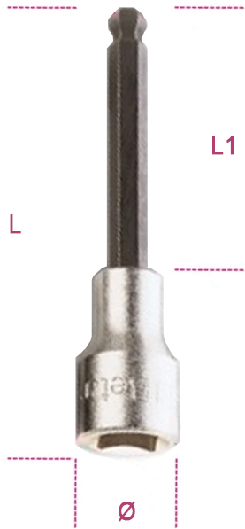 Schema tecnico chiave a bussola giravite Beta 920BP