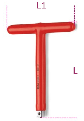 Schema tecnico aqudro maschio per chiavi a bussola 920MQ/T Beta