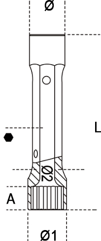 Beta utensili chiave a tubo doppie poligonali, serie pesante cromata