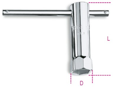 Schema tecnico chiave a tubo Beta 955