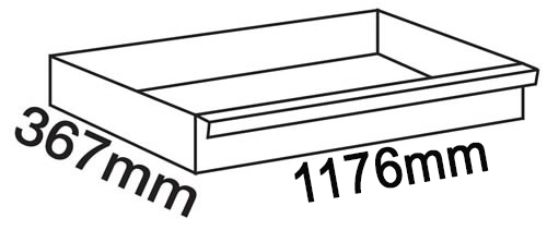 Dimensioni cassetto Beta 367x1176mm
