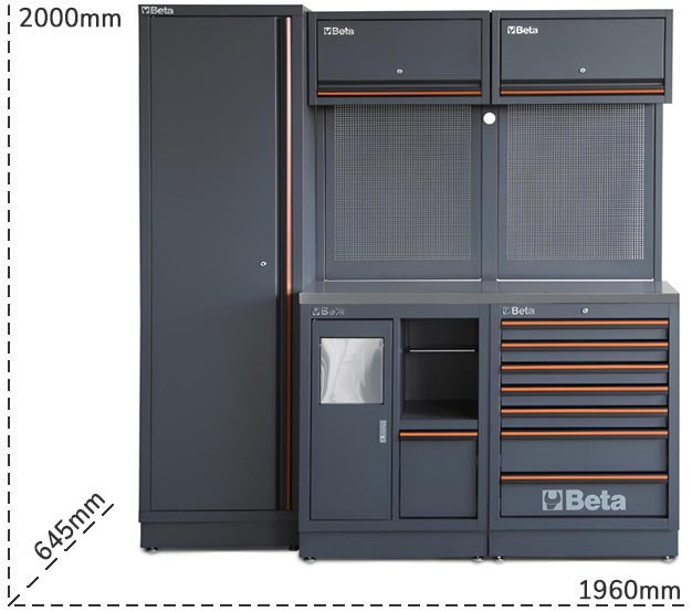 Schema tecnico arredamento officina Beta C45PRO 2.0 CX