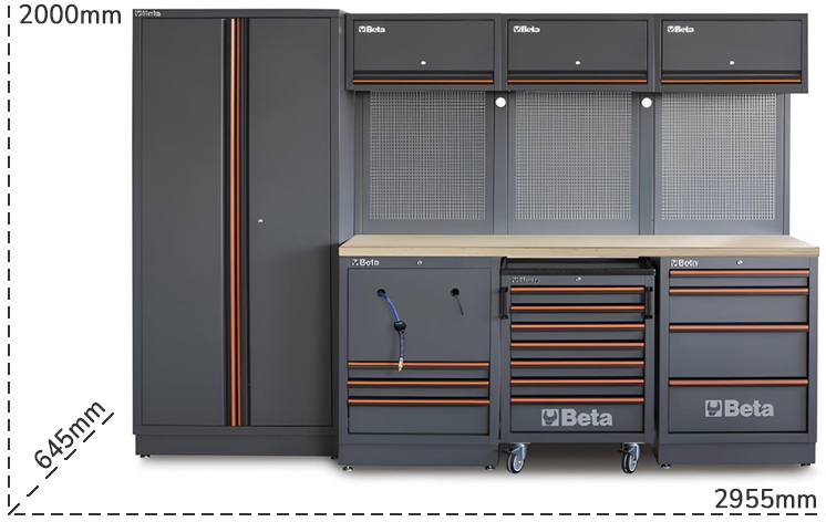 Schema tecnico arredamento officina Beta C45PRO 2.0 HW