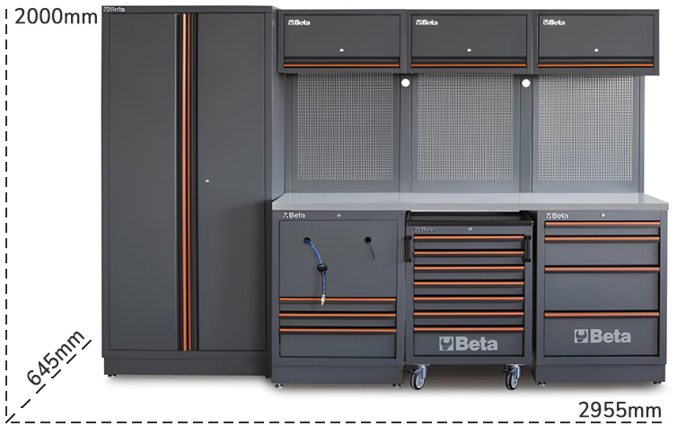 Schema tecnico arredamento officina Beta C45PRO 2.0 HX