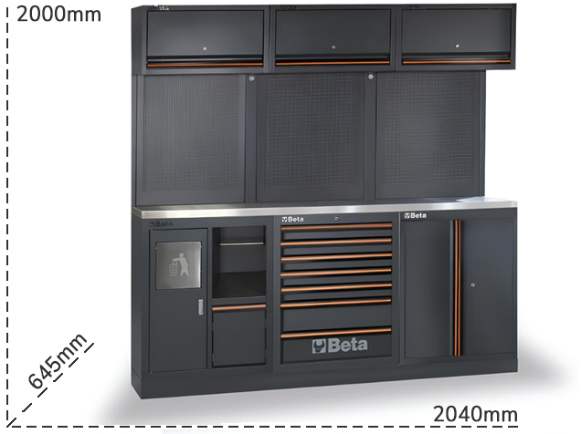 Schema tecnico arredamento officina Beta C45PRO 2.0 AX