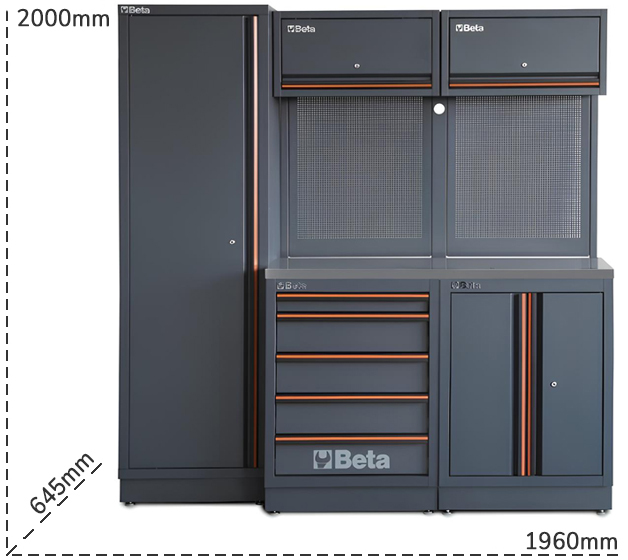 Schema tecnico arredamento officina Beta C45PRO 2.0 BX