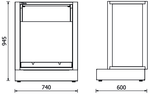 Misure modulo fisso Beta RSC50 MDO