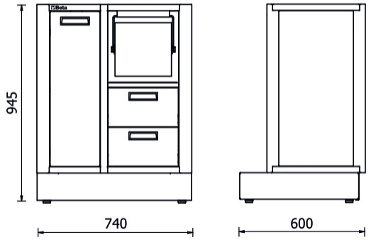 Misure modulo di servizio Beta RSC50 MS-2C