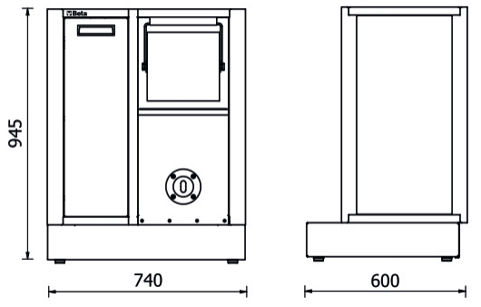 Misure modulo di servizio Beta RSC50 MS-AVV