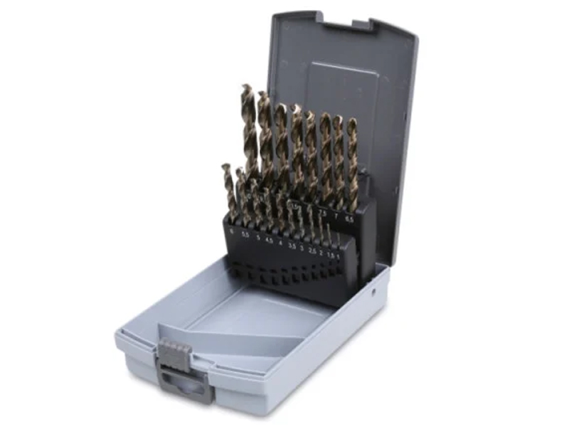 Serie 19 punte rettificate in HSS-CO 5% foratura metallo Beta 415CO/SP19 in cassetta, 1-10mm