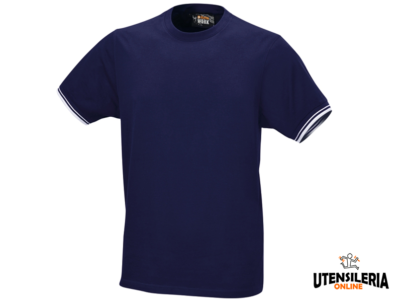 T shirt da lavoro a maniche corte Beta 7549BL in cotone blu tg