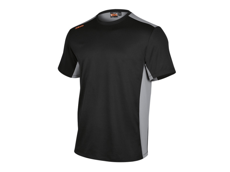 T-shirt tecnica da lavoro Beta 7550N a maniche corte nera (tg. XS-3XL)