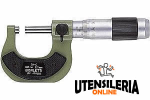 Micrometro Borletti MELN/4W - Campo 75-100 Mm, Centesimale, Per Misure Esterne Di Precisione - Foto 3