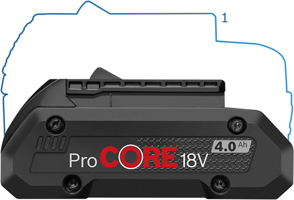 batteria Bosch ProCORE 4.0Ah