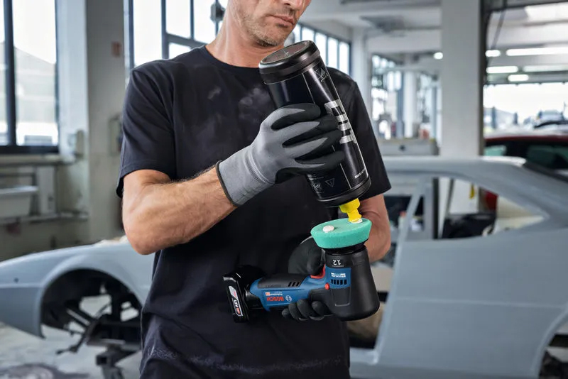 Détail de la polisseuse rotorbitale Bosch GPX 12V-77