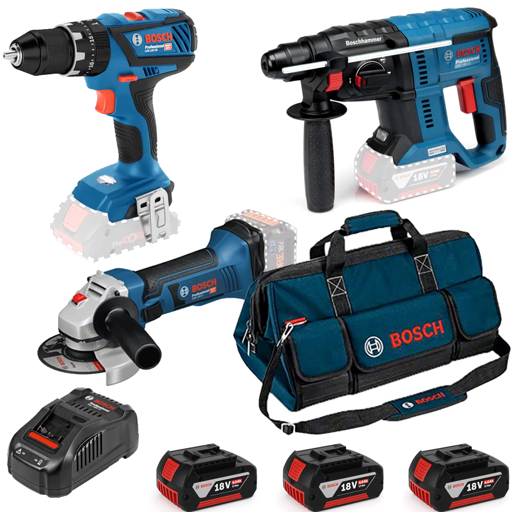 Dotazione completa kit bosch con batterie ProCore