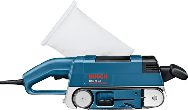 icone funzioni levigatrice nastro Bosch GBS 75 AE