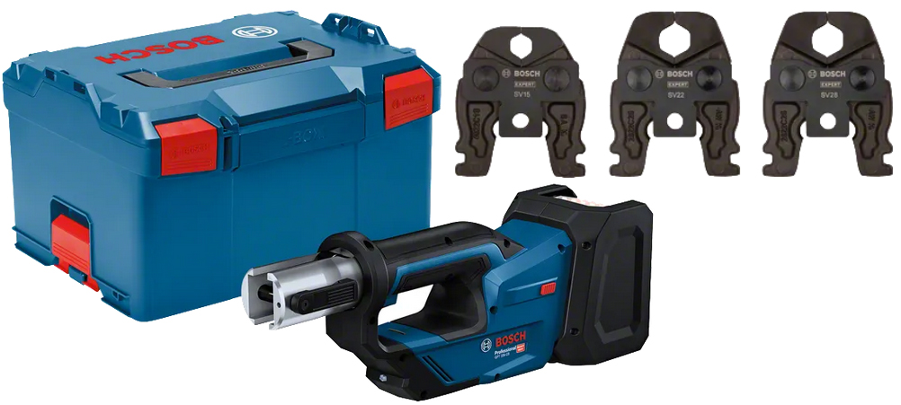 Contenu de la presse à sertir à batterie Bosch GPT 18V-19 Professional