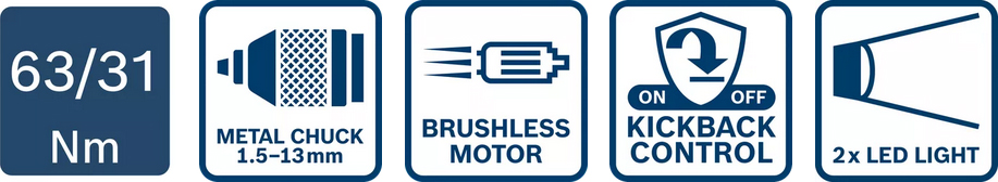 icone trapano avvitatore Bosch GSR 18V-65