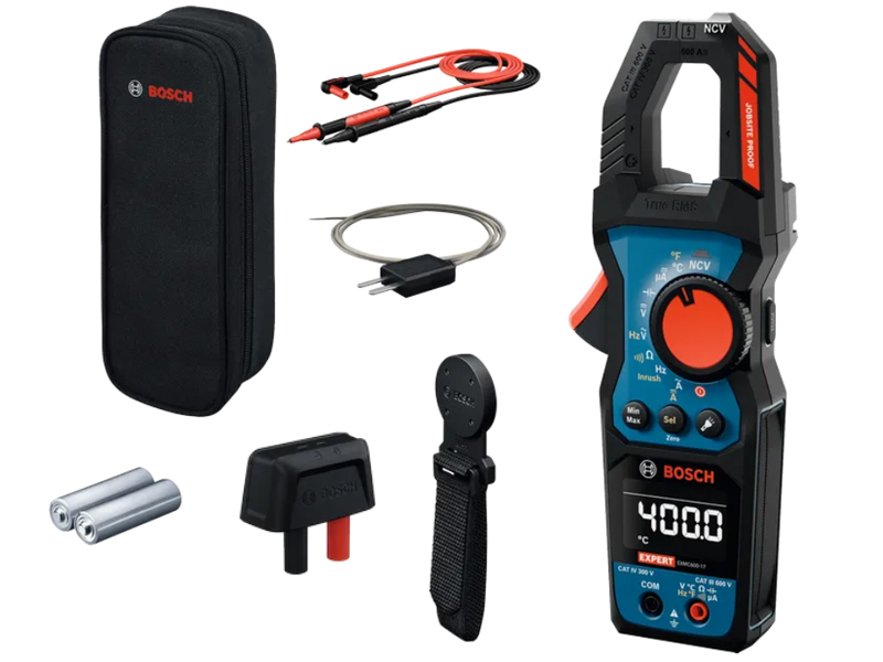Pinza amperometrica Bosch Expert EXMC600-17 misura corrente CA/CC fino a 600A