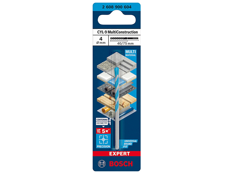 Punte Trapano Bosch Professional Expert - Set 10 Pezzi Per Calcestruzzo E Materiali Duri - Foto 7