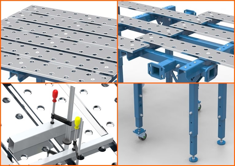 caratteristiche tavolo saldatura Modular GPPH