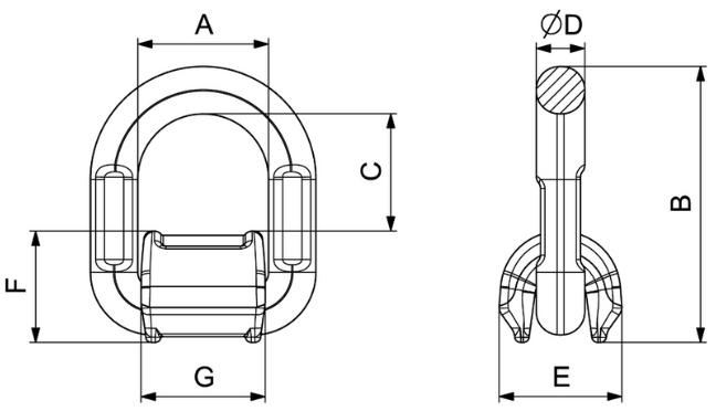 Schema punto ancoraggio Carcano C804