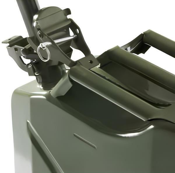 Dettaglio tanica in metalloper carburante Carvel 5Lt