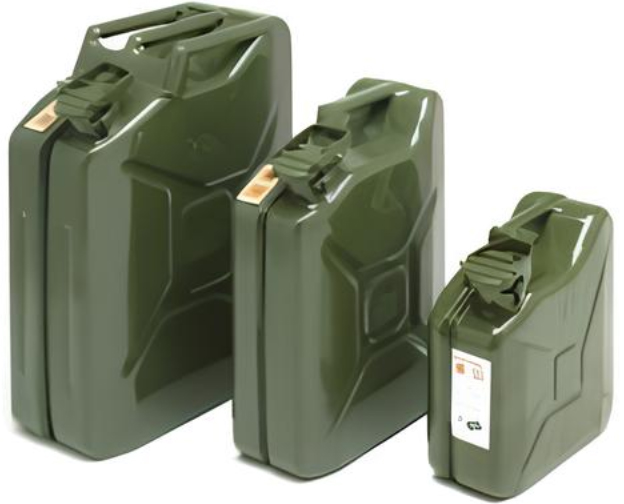 Dettaglio tanica in metalloper carburante Carvel 10Lt