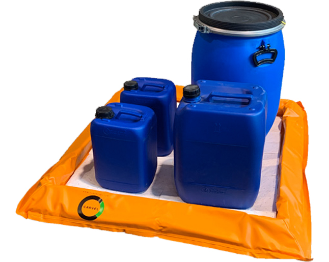 Dettaglio vasca di raccolta pieghevole Safe Flex 75 litri Carvel