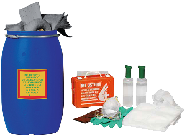 Dotazione kit assorbente per olio Carvel in fusto