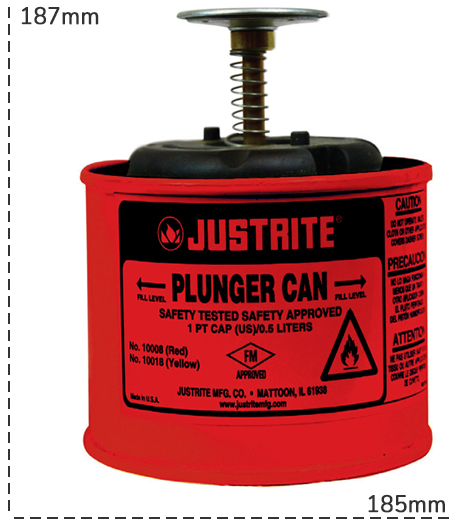 Schema tecnico contenitore a stantuffo per pulizia Carvel 2 Lt