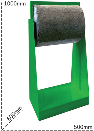 SChema tecnico dispenser porta rotili assorbenti da 41cm Carvel