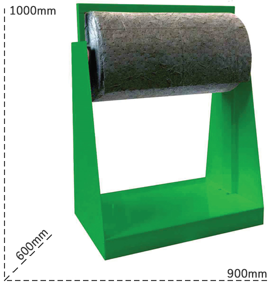 SChema tecnico dispenser porta rotili assorbenti da 81cm Carvel