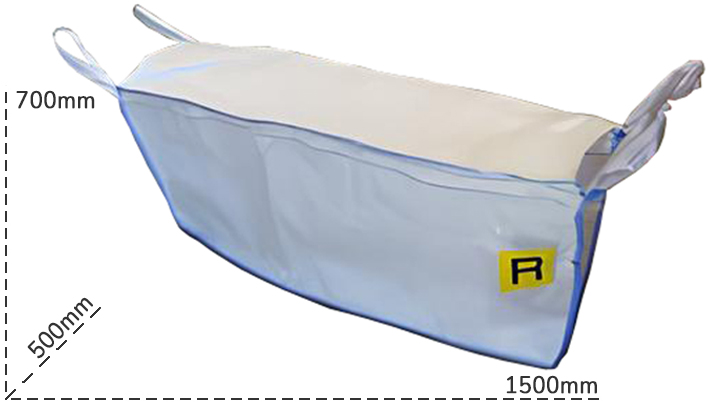 Schema tecnico saccone Big Bag per neon esausti Carvel