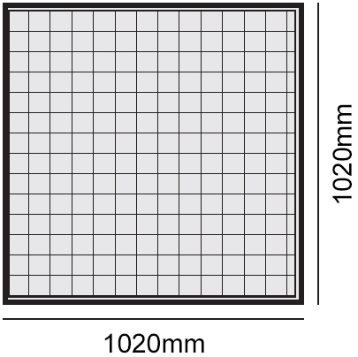 Schema tecnico pavimentazione modulare carrabile 1020x1020mm Carvel