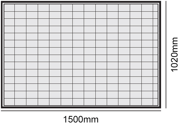 Schema tecnico pavimentazione modulare carrabile 1020x1500mm Carvel