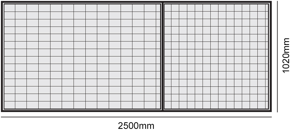 Schema tecnico pavimentazione modulare carrabile 1020x2500mm Carvel