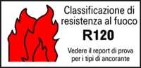 resistenza al fuoco R120