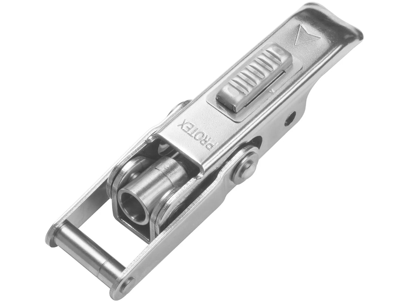 Chiusure a leva regolabili Protex 61-1750SS in acciaio inox con arresto di sicurezza, 500daN (2pz)