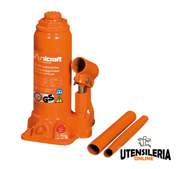 Cric Hydraulique à Bouteille – Capacité 2 Tonnes – Marque Valex – Pour Levage Véhicules Et Travaux Mécaniques