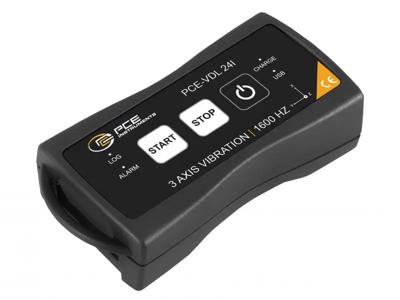 Datalogger per accelerazioni triassiale PCE Instruments PCE-VDL 24I frequenza fino a 1600Hz