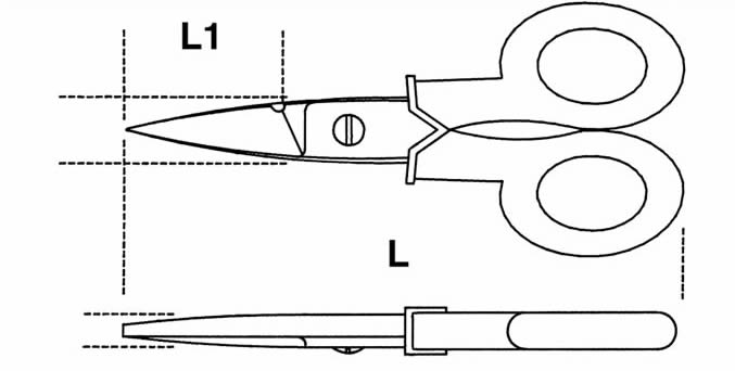 Dettagli e misure forbici Beta 1128BMX