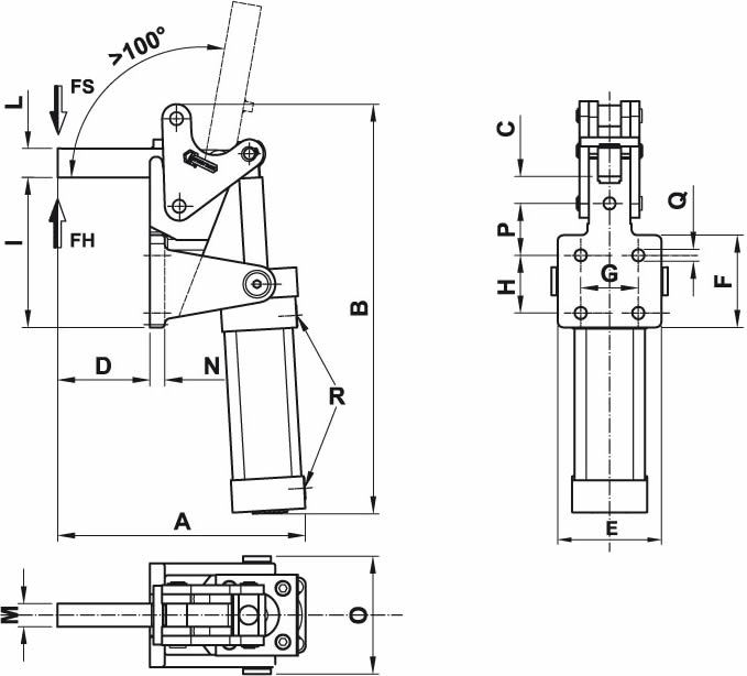 immagine dettagliata bloccaggio pneumatico 1000/EPVM