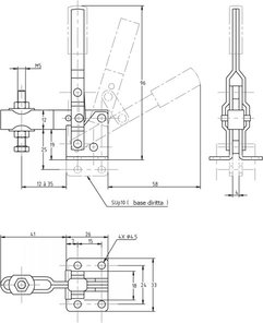 immagine dettagliata bloccaggio verticale SU-10